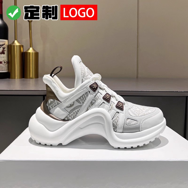 2025 New Arrival Torre Shoes All-Match Star Same Arched Thick-Sole Ins Trendy Lace-Up Casual sneaker Women
