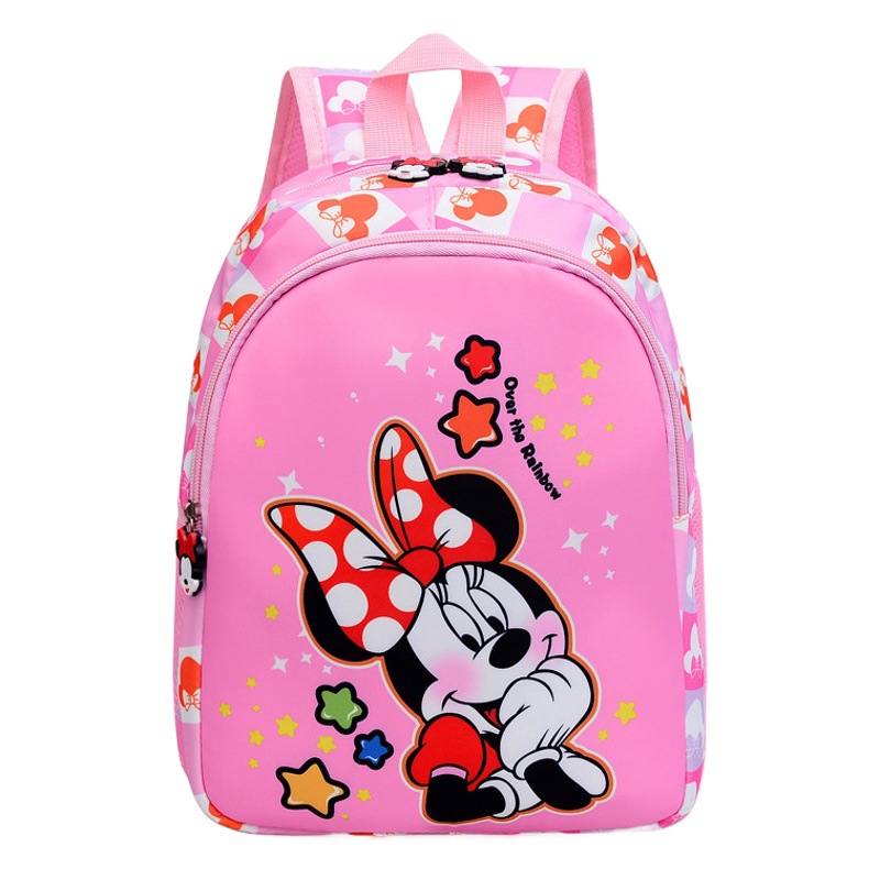 Mochila infantil nueva de verano 2024, adecuada tanto para niños como para niñas, mochila escolar de dibujos animados que reduce la carga, para exportación, para jardín de infantes.