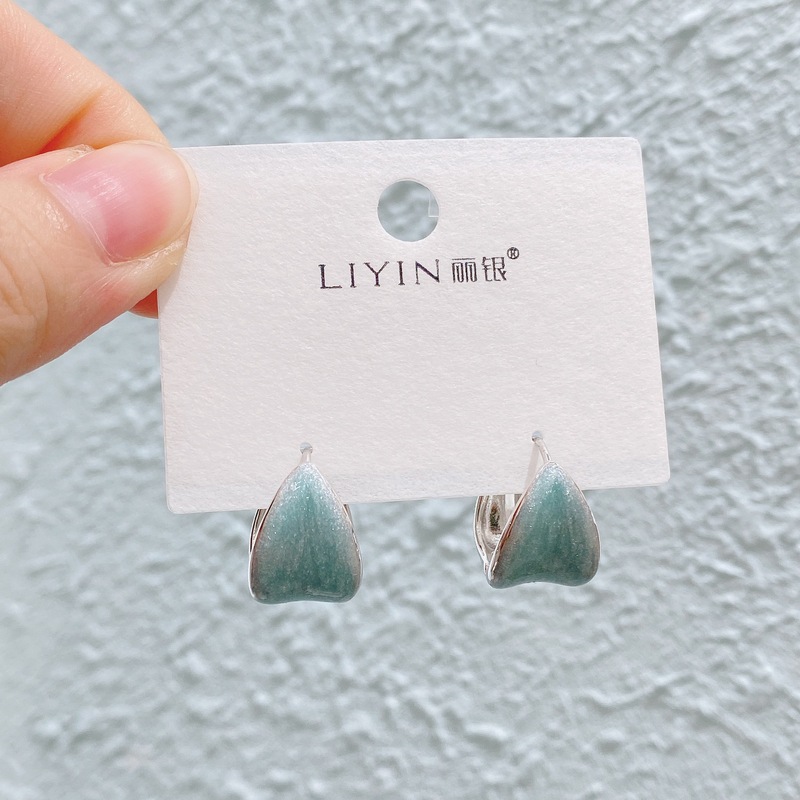 Liyin/Libeliying カラフルなオイルドリップシリーズ ニッチデザイン 高級感 おしゃれな雰囲気 イヤリング イヤリング|undefined