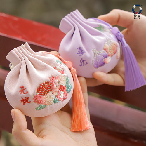 [Qian Li] Dragon Boat Festival Sachet Sachet Sachet Embroidery Empty Bag Accessories Ancient Style Exquisite Hanfu Pendant Wholesale