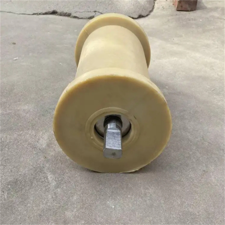 Rueda de soporte de polímero rodante de tierra de nailon para minería, rodillo pequeño resistente al desgaste, resistente al desgaste, depósito duradero