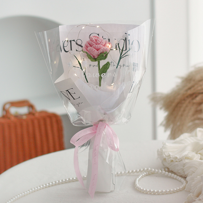 Ramo Tejido a Mano de Simulación, Empaque Elegante, Regalo Festivo, al por Mayor