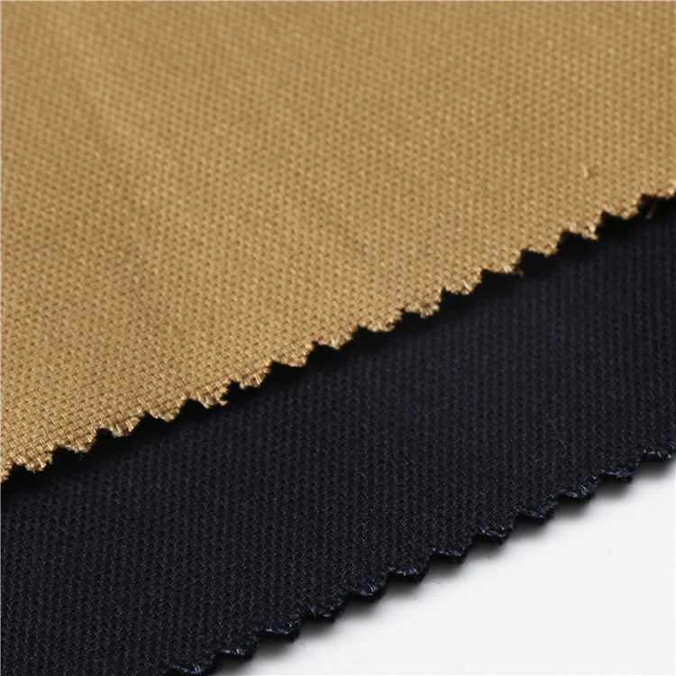 Nuevo algodón spandex tela de mezcla cómodo algodón spandex tela de tela de doble trama chaqueta camisa spandex