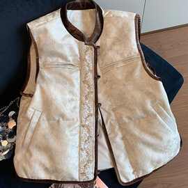 新中式2025年秋冬季新款国风高级感通勤百搭洋气显气质可叠穿马甲