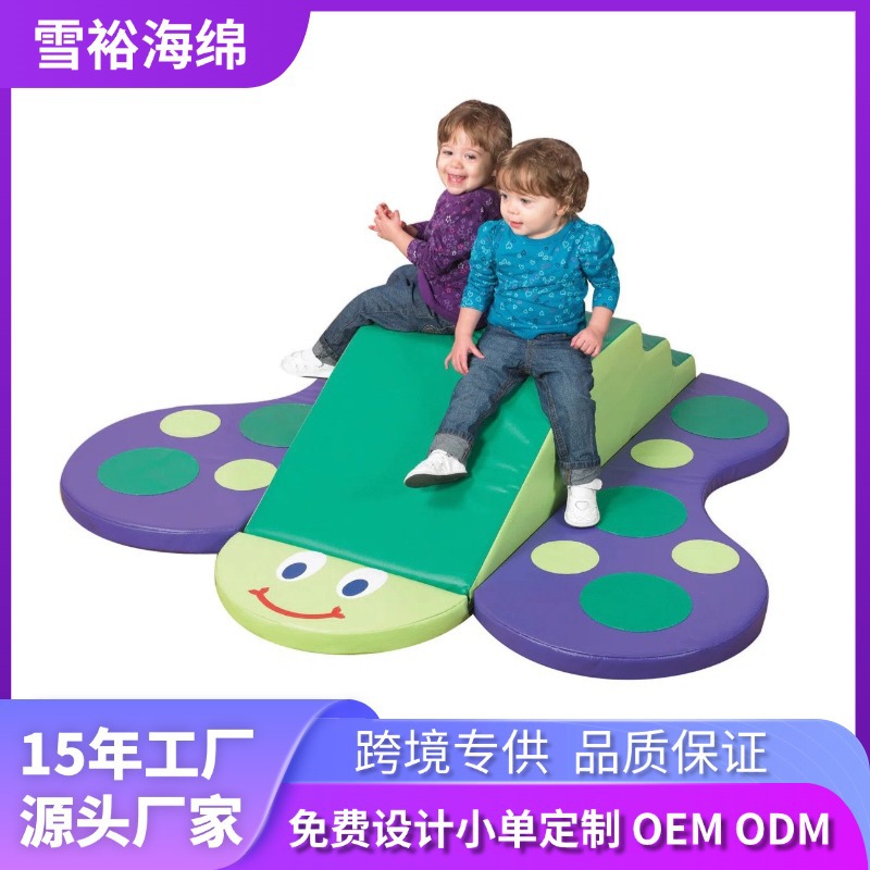 Amazon Cross-Border Manufacturer Customized Kidsren's Climbing Game Mat Soft Slide Combination Building Blocks Educational Training