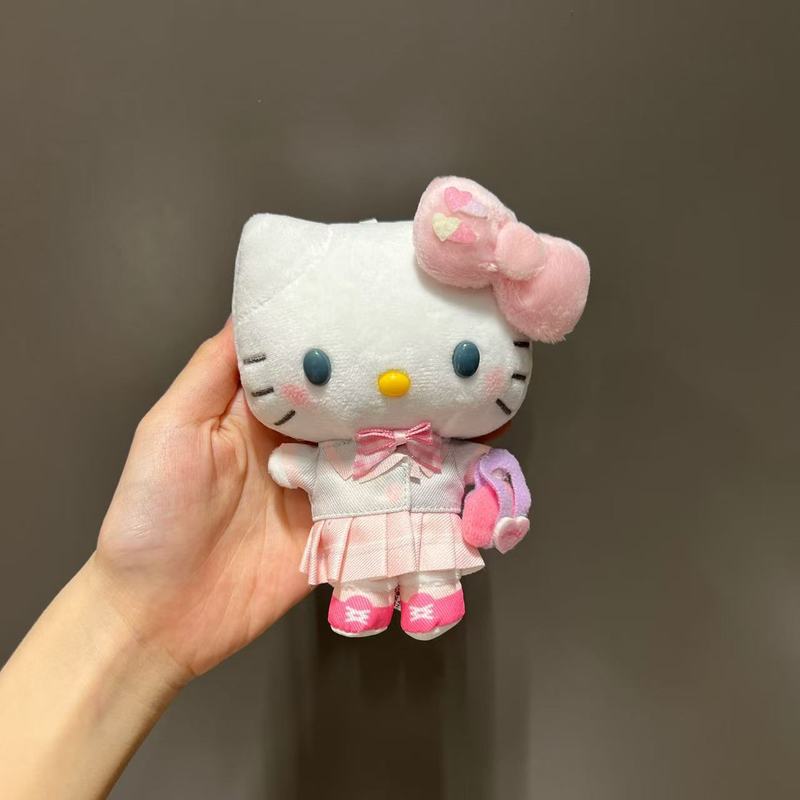 薄荷曼波中古可爱公仔挂件侧坐凯蒂猫钥匙扣包挂饰毛绒|undefined
