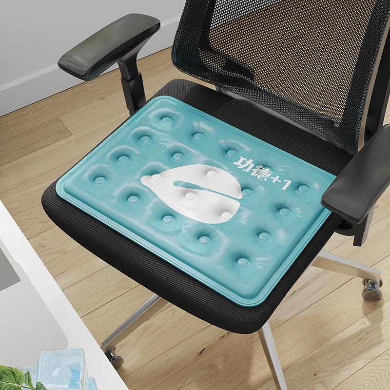 Ven a la foto cojín de hielo de verano personalizado cojín de asiento oficina transpirable cojín de agua de verano enfriamiento dormitorio de estudiantes cojín de trasero frío