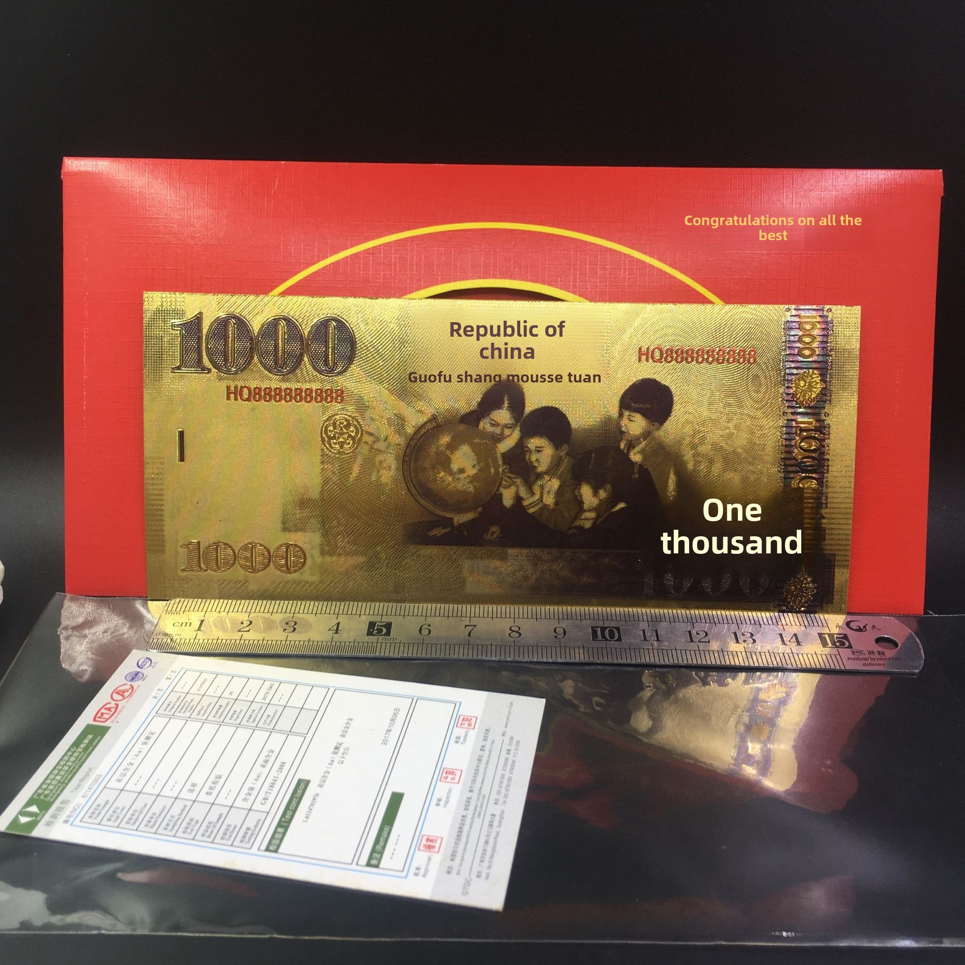 Color Thousands of Gold Banknotes