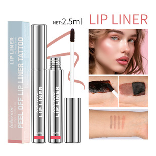 Lakerain Peel-Off Lip Liner Waterproof Non-Fading Non-Stick Matte Easy-To-Color Peel-Off Lip Liner