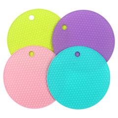 硅膠小號蜂窩餐桌隔熱墊家用廚房用具碗盤墊圓形茶杯墊子