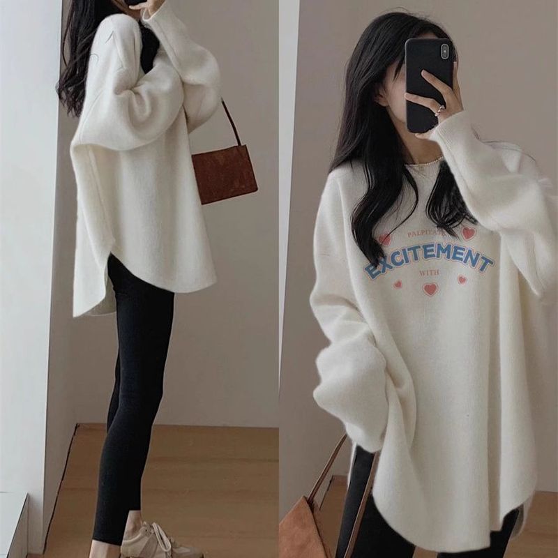 徳絨毛とベルベットの長袖tシャツの女性の中の長さはお尻の上着を隠して厚いタイプの底のシャツの秋冬2025をプラスします。|undefined