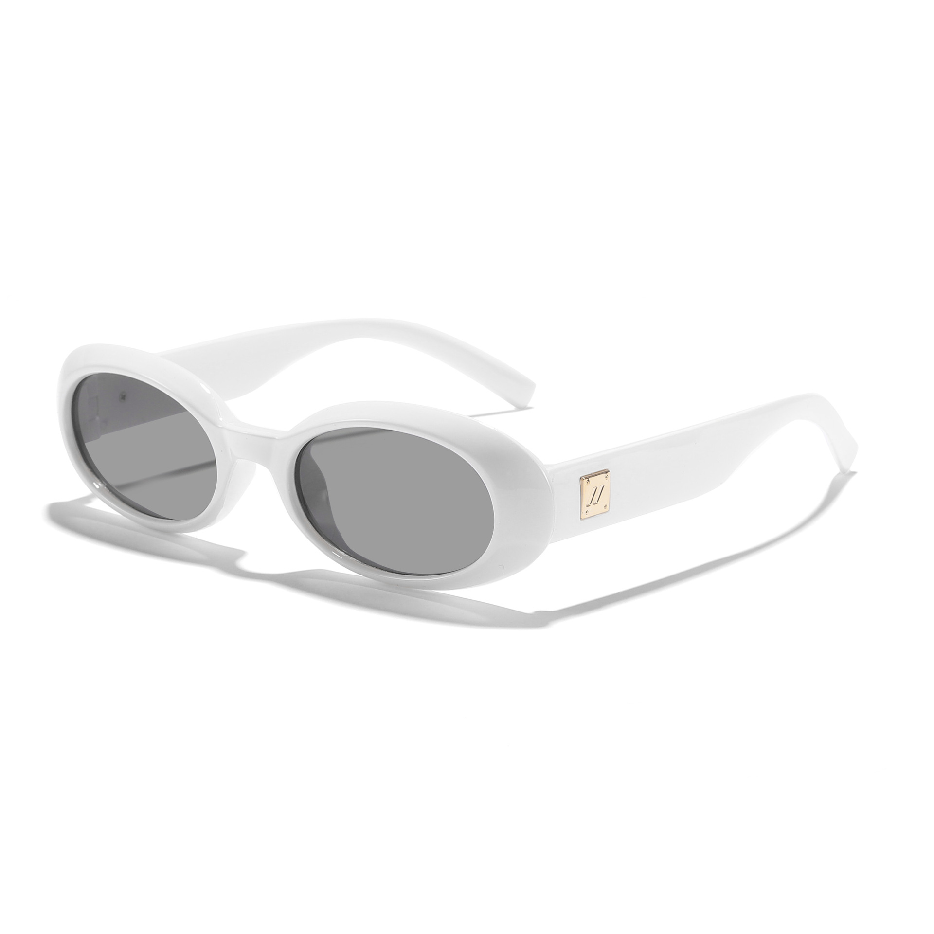 Gafas de sol ovaladas retro de moda europea y americana 2025 nuevas gafas de sol de protección solar de alta gama Sunglass