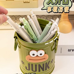 DIY Personified Pen Holder~ Large Capacity Student Desk Organizer for Children (Boys and Girls) Stylish Pen Tray Storage Box