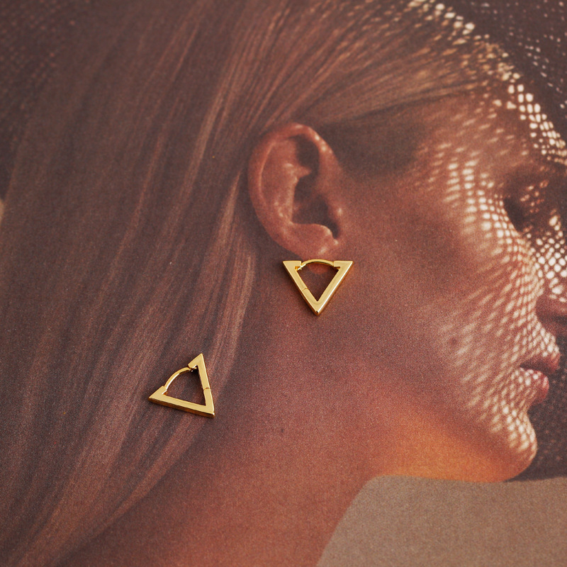 simple triangle copper ear clip wholesale Nihaojewelrypicture9