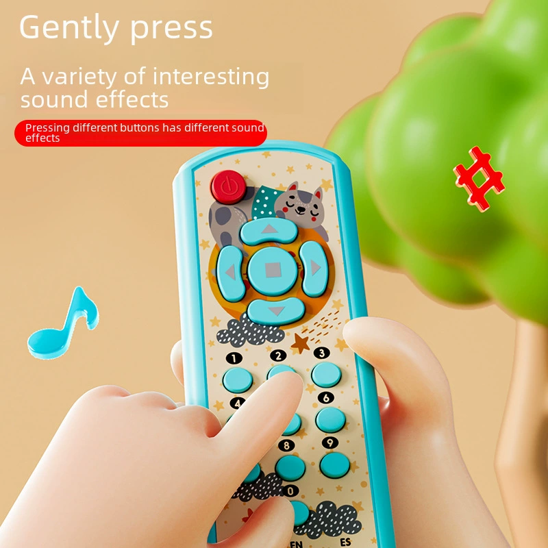 Teaching music remote control for baby, universal cognitive toy, English, science and technology