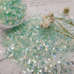 Transparent colorful irregular small glass fragments Handmade DIY jewelry accessories super flash nail art decorative patch material