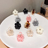 Fresh small cute crab pin, universal bangs, sophisticated serum, hair accessory, hairgrip, Korean style, flowered