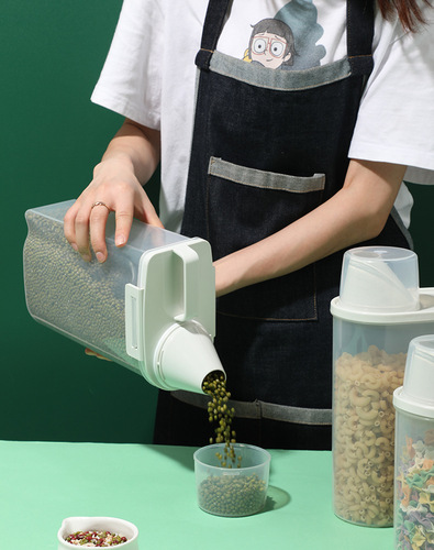 Japanese-style grain storage box, grain storage tank, grain storage tank, kitchen bean storage sealed tank, rice tank