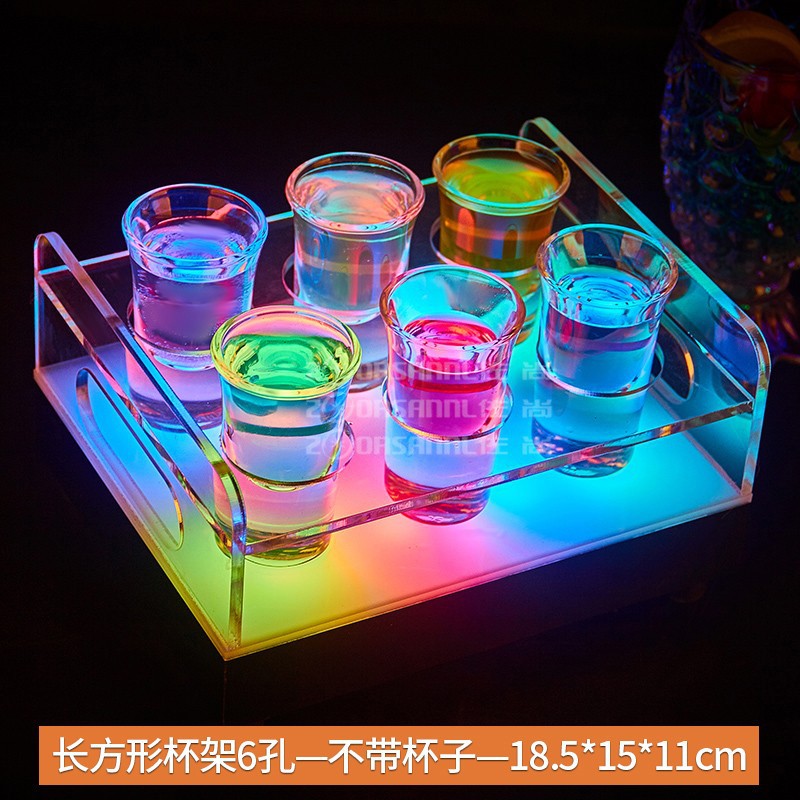 Rectángulo de 6 agujeros-sin taza