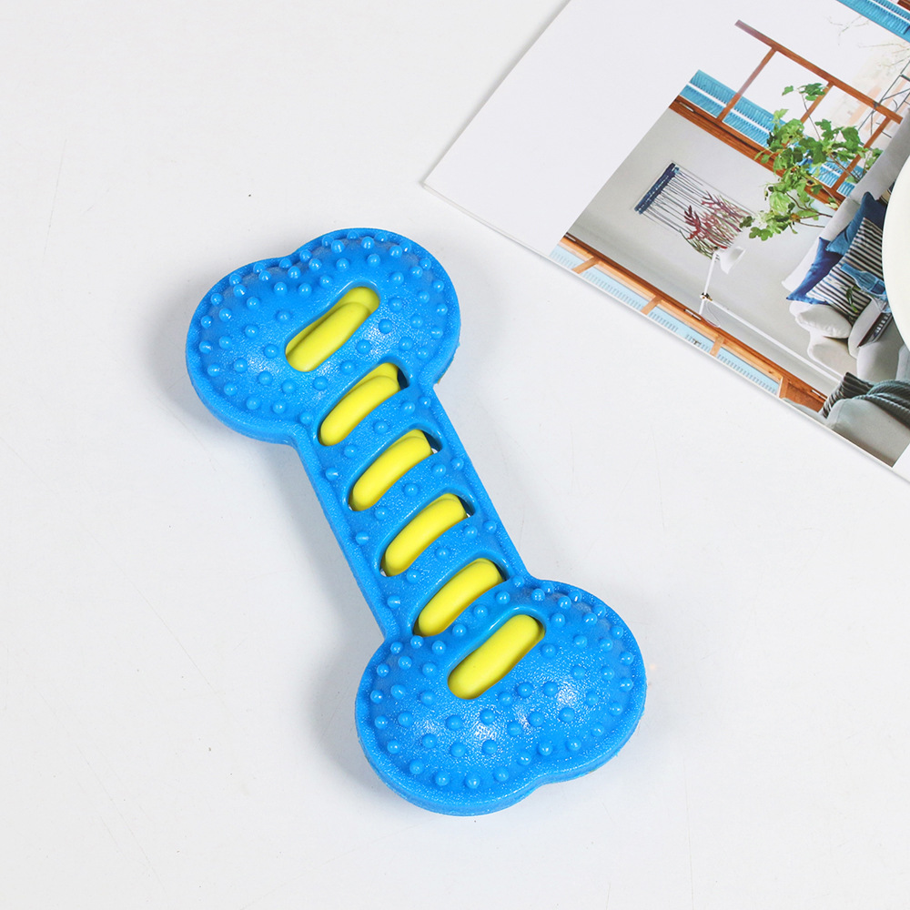 Transfronterizos mascotas TPR juguetes sonoros resistentes a la mordida palillos de dientes juguetes de goma de mordida Teddy Shiba no puede morder juguetes de perros