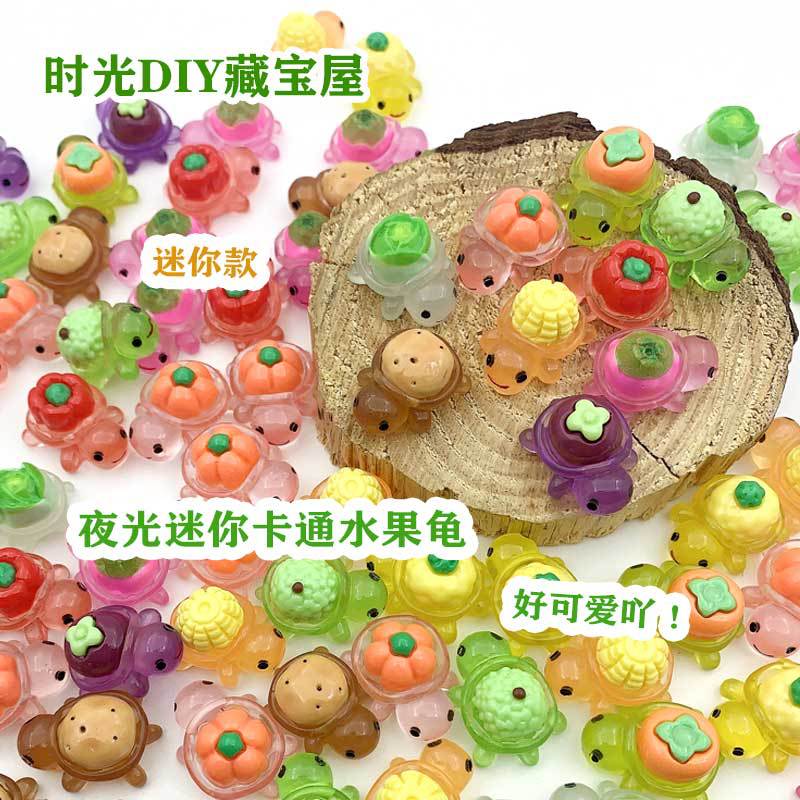 Cute New Mini Vegetable And Fruit Turtle Luminous Children's...