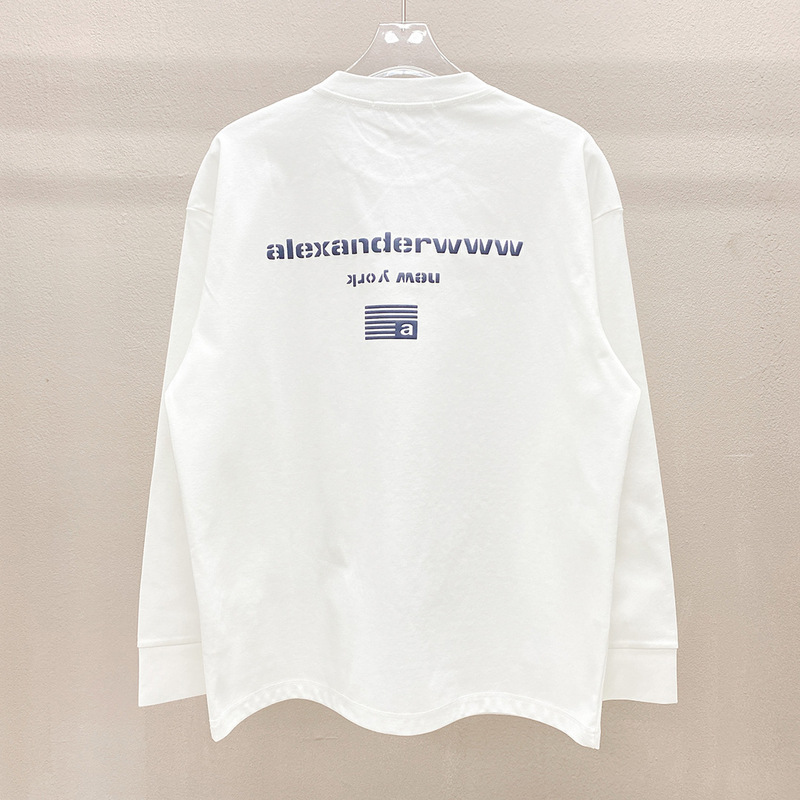 Large A-Wd Letter T-Shirt Long-Sleeve Base Layer with Printed Round Neck Long-Sleeve T-Shirt Loose Base Layer for Women Autumn and Winter Large A-Wd Letter T-Shirt Long-Sleeve Base Layer with Printed Round Neck Long-Sleeve T-Shirt Loose Base Layer for Women Autumn and Winter