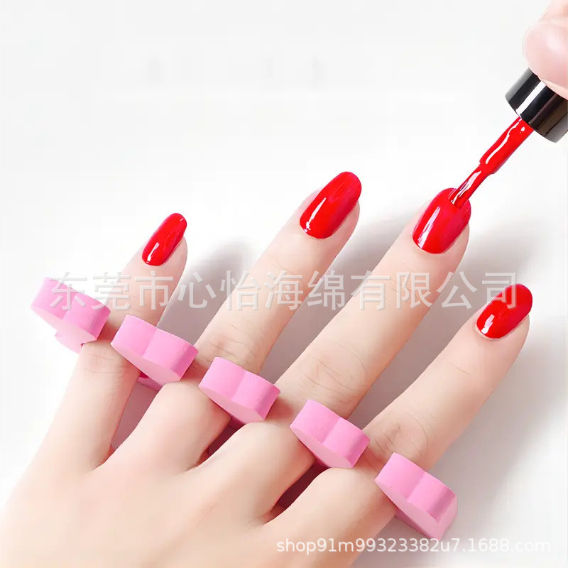eva finger divider sponge nail art toe and nail painting nail art manicure tool soft
