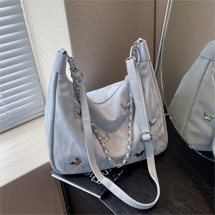 Nicho Zhong bolso de diseño casual para mujeres 2024 bolso de hombro de mariposa de verano nuevo bolso de gran capacidad