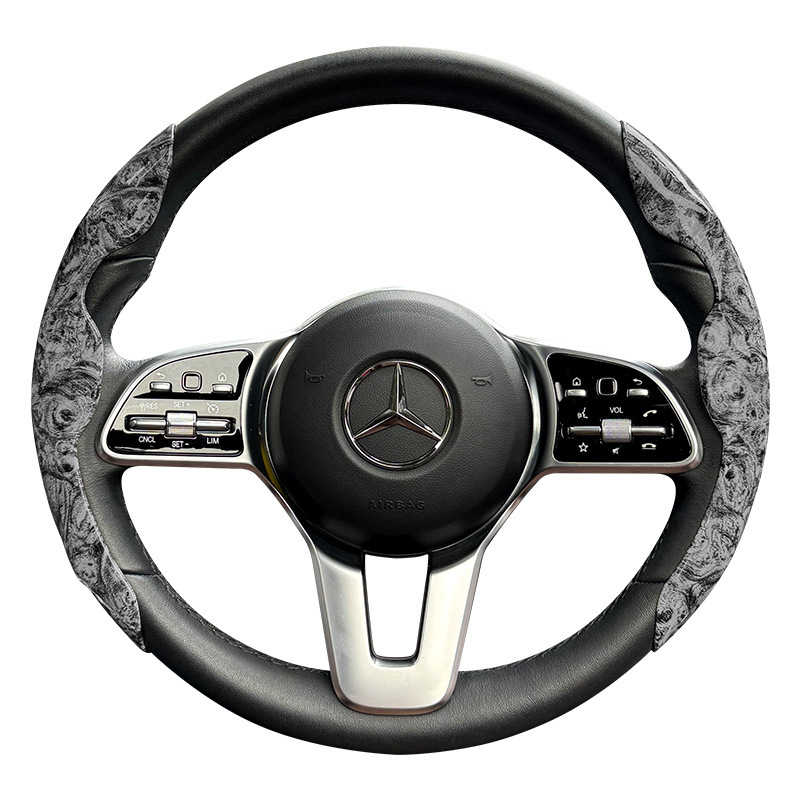 クロスボーダー自動車方向アシストカードカバー滑り止め桃木ハンドルカバー保護カバーハンドル通用ハンドルカバー装飾|undefined