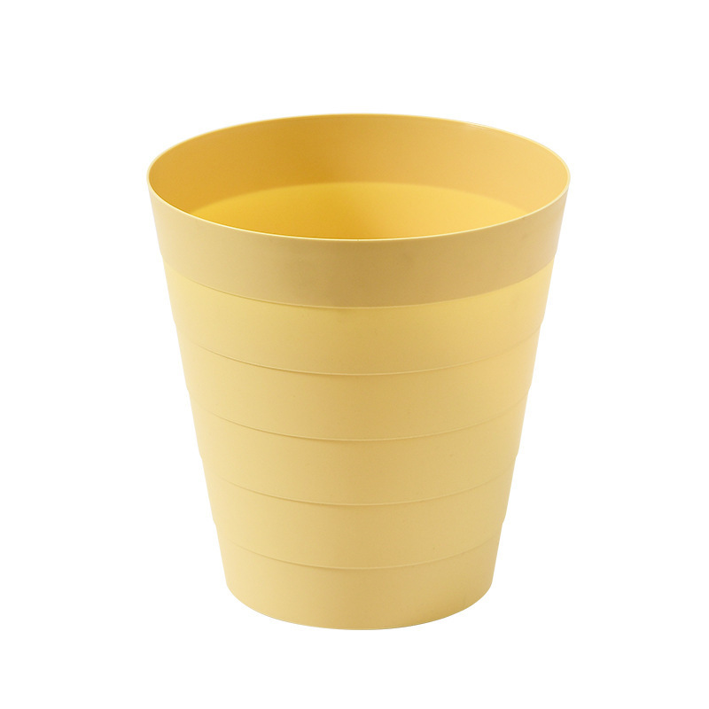 家庭用ゴミ箱大サイズプラスチックホテルゴミ箱創意シンプルリビングルームキッチントイレ円形ゴミかご|undefined
