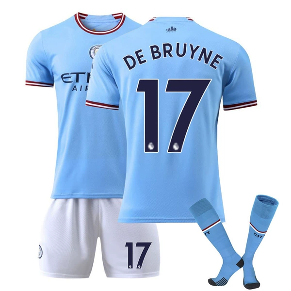 Manchester City No. 17 with ball socks