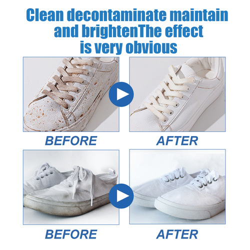 Jue Fish White Shoe Cleaning Cream, a one-swipe whitening tool, no-wash sports canvas shoes cleaning and stain removal