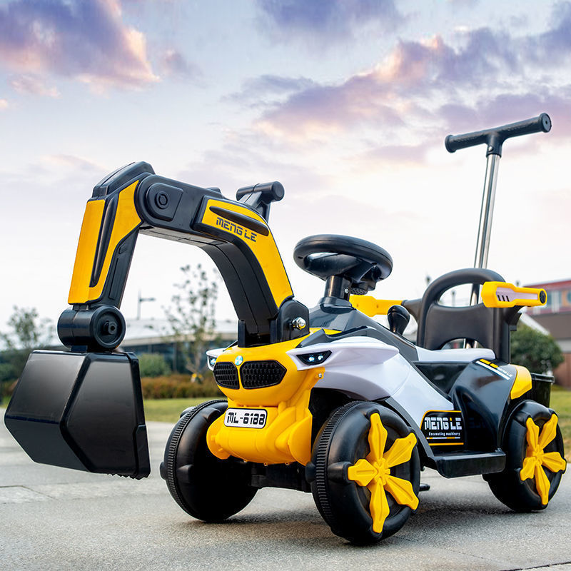 2025 新しい子供用掘削機は座ることができる掘削機エンジニアリング車両おもちゃの車子供用充電スライドリモコン電気自動車|undefined