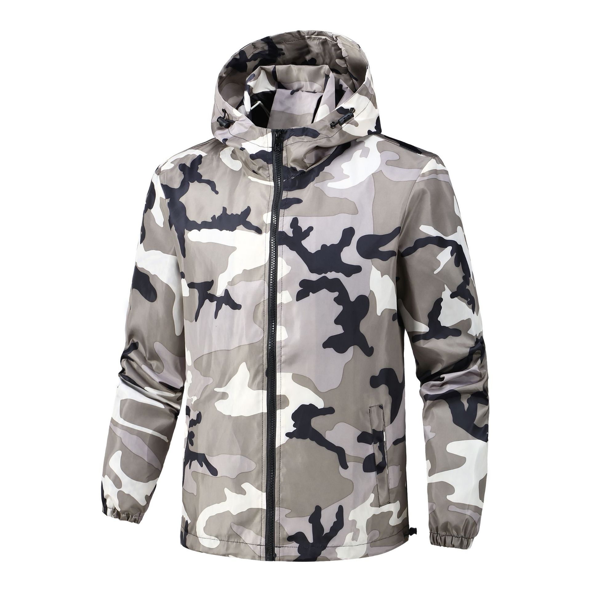 Otoño nuevo chaqueta de pareja estilo coreano moda guapo chaqueta de trabajo camuflado chaqueta casual hombre