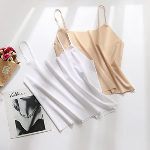 Summer ice silk thin seamless sling women's one-piece bottoming tube top underwear sexy navel-baring vest wholesale