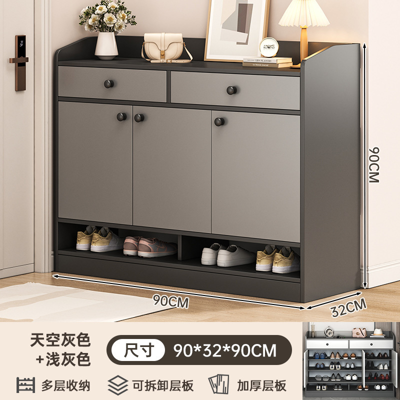 鞋柜家用门口入户玄关收纳柜一体靠墙储物出租房用室内多层鞋架子|undefined