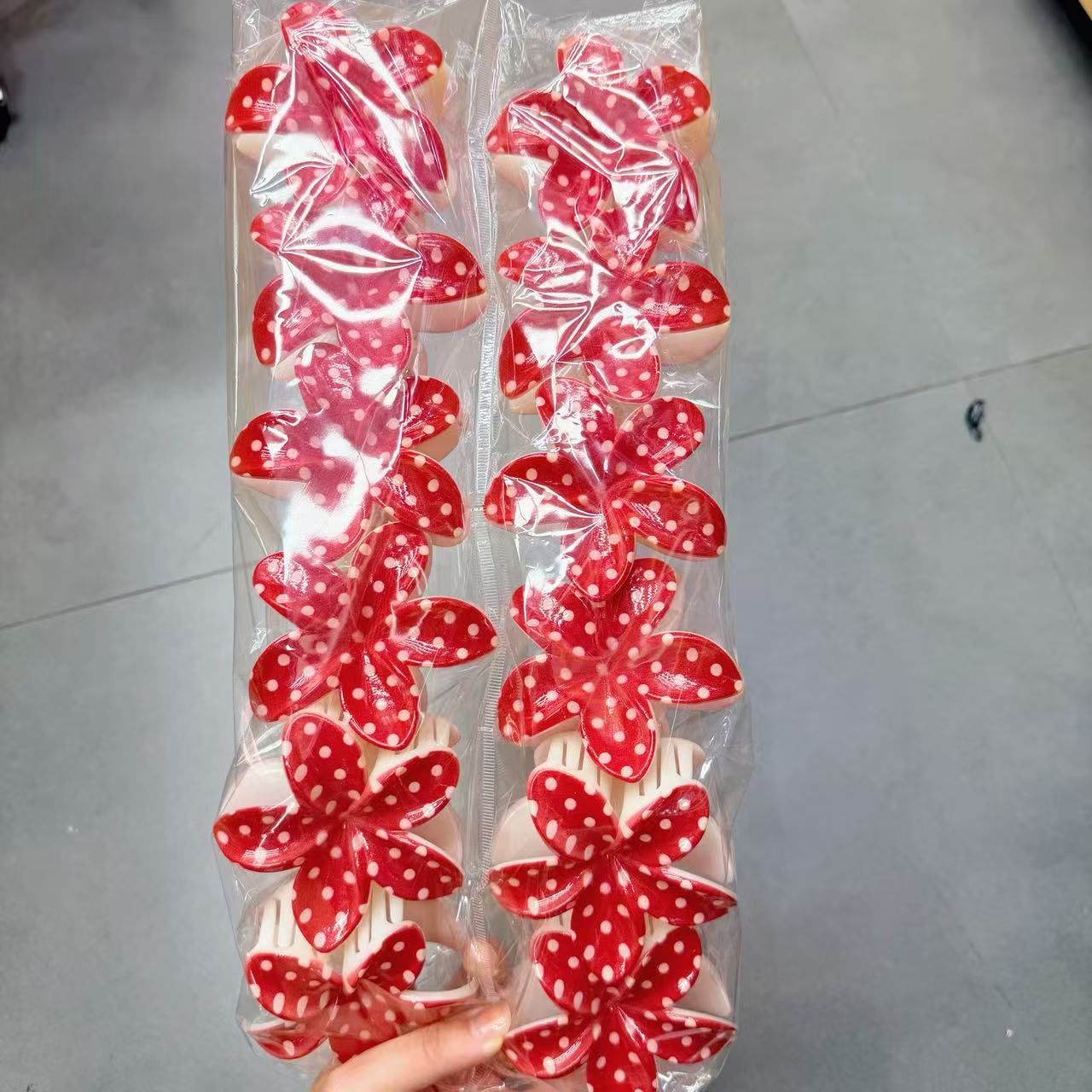 Europa y los Estados Unidos explotaron 8CM huevo flores clip de cabello de alta calidad para mujeres agarrar el cabello de tiburón color caramelo transfronterizo agarrar clip de cabello