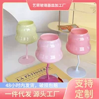Creative Wineglass (Pilsan) 500 мл, волнистая ножка, пастельные цвета
