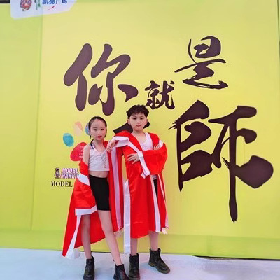 New Children's Men's and Women's Muay Thai Boxing Boxing Appearance Robe Boxer Cosplay Costume Cape Catwalk