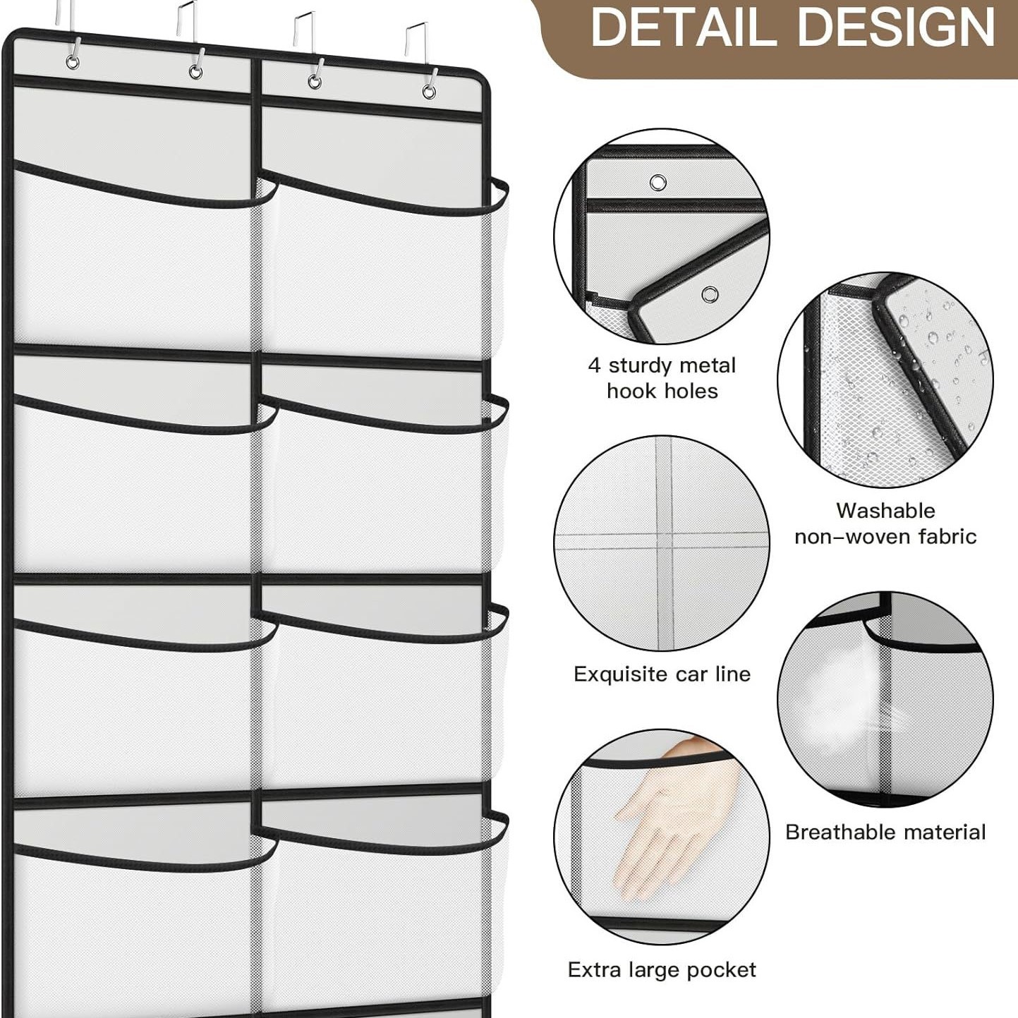 Ten grid hanging bag