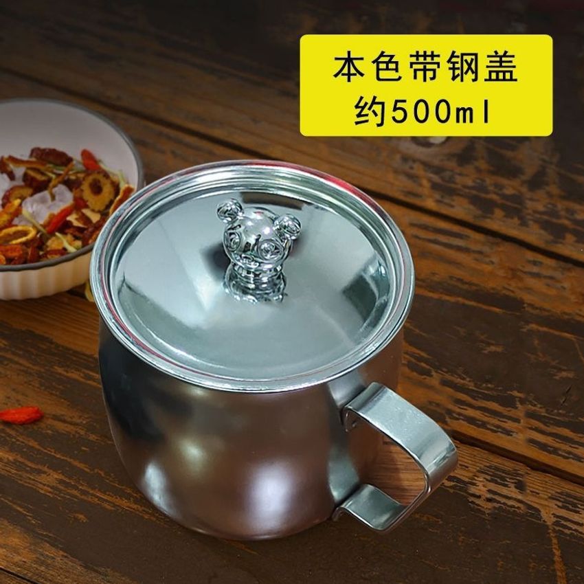 Taza de Acero Inoxidable con Filtro y Asa Resistente a Caídas para Té y Agua Oficina y Hogar