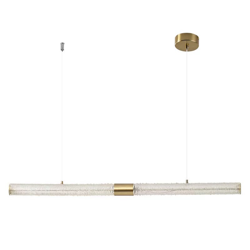 Landelier bar simple diseño de la isla de ventana larga lámpara de comedor ligera lujosa un árbol de diseño moderno de larga palabra