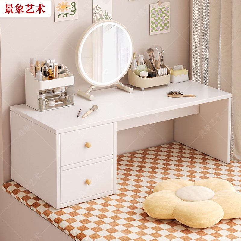 Small dressing table, internet-famous bay window tatami-style small coffee table, low floor table by the bed in the bedroom, INS-style makeup table