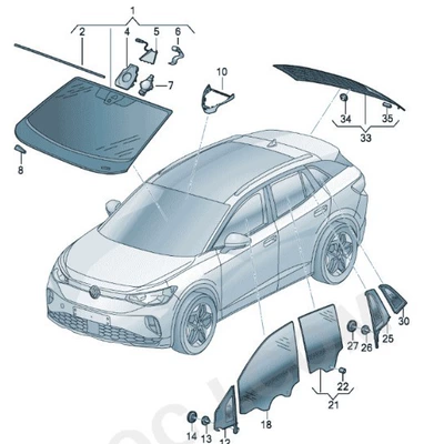 12D845051E, automobile glass