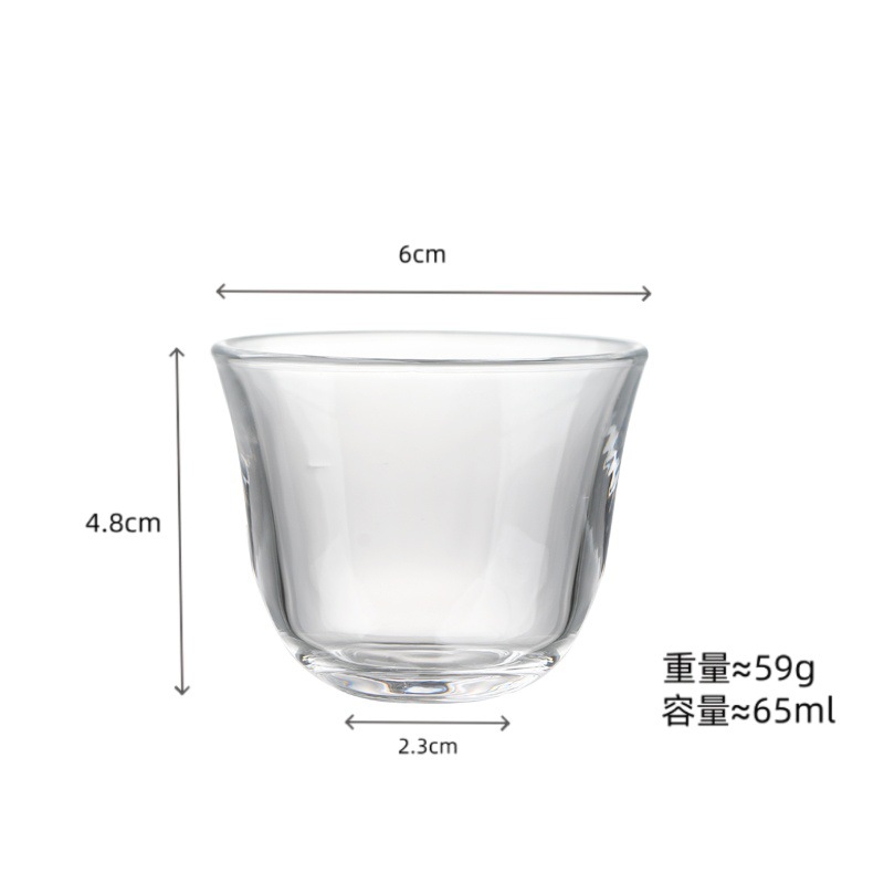 Conjunto de tazas de té de vidrio tazas de té de kung fu tazas de té de vidrio tazas pequeñas tazas de té mini transparentes tazas de té resistentes al calor