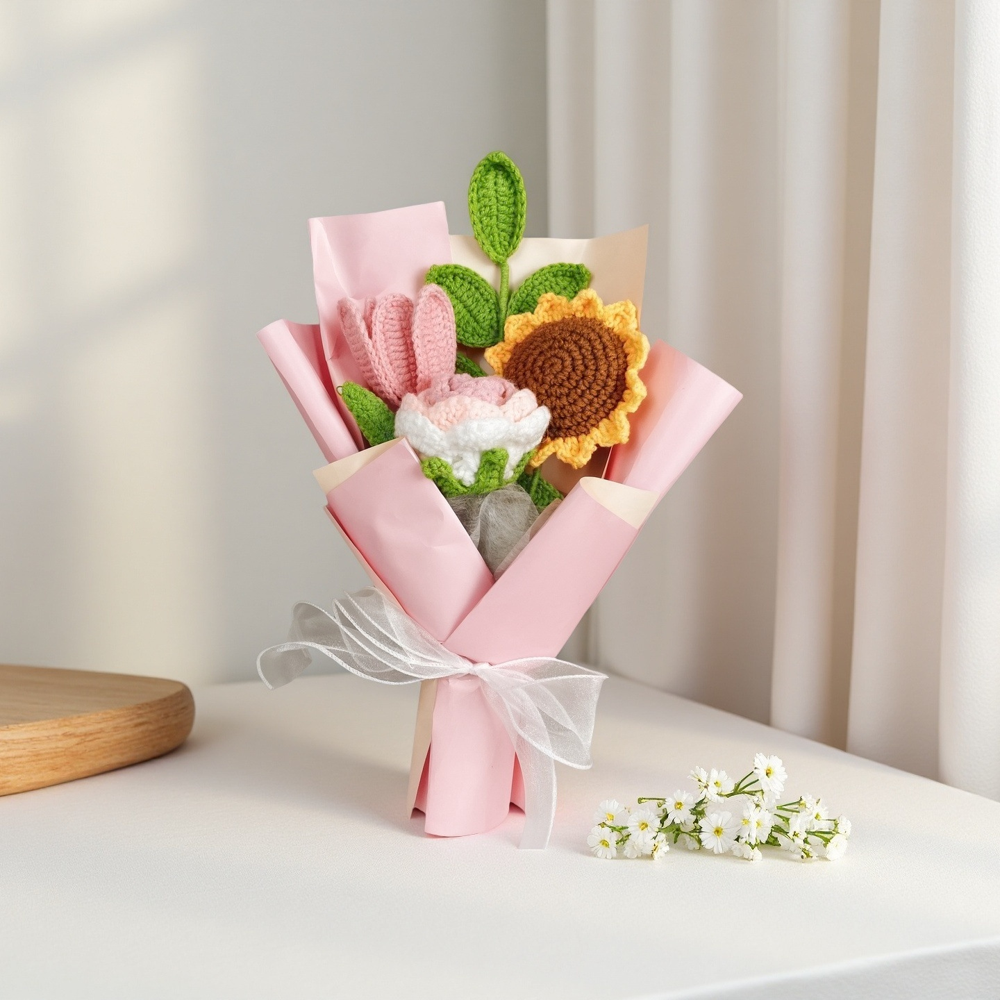 Tulipanes de rosa rosa degradada (bolsa de regalo gratis)