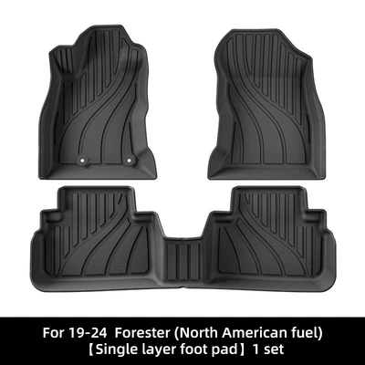 Suitable for 19-25 Subaru Forester Forester Car Mat TPE Foot Mat Tail Box Mat (Modelə uyğun ayaqaltı) - 19-24-subaru-forester-fuel-single-layer-foot-pad-north-americadomesticforeign