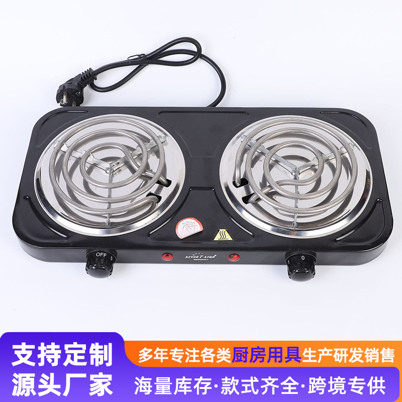 Horno eléctrico transfronterizo decocción de medicina de doble cabeza horno eléctrico 1000w pequeño horno eléctrico 110V estándar americano 220V estándar europeo