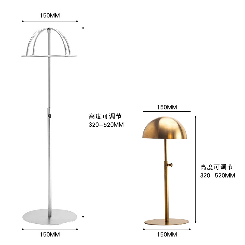Hat, stand, mannequin head stainless steel for commercial use, new collection