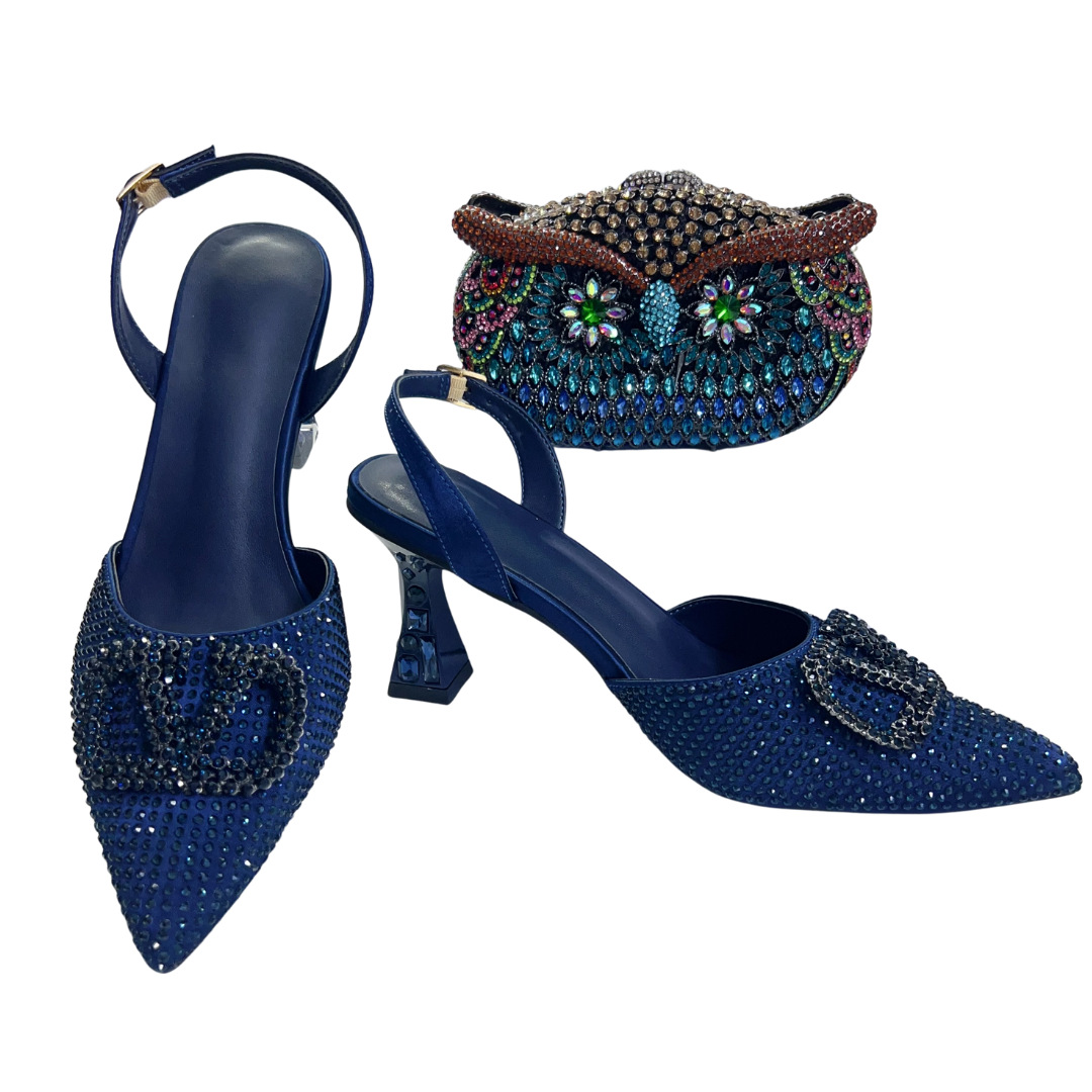Zapatos de estilo italiano nuevos zapatos de tacones altos de lujo con diamantes zapatos de banquete de mujer zapatos de punta de mujer image 10